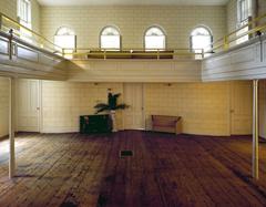 Interior of the African Meeting House, oldest standing African-American church in Boston