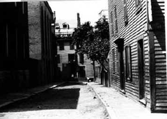 Smith Court and African Meeting House in 19th century Boston
