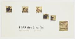 1996 New Year's greeting card from Musée de Bretagne and Écomusée de Rennes featuring Bigoudens family with pig illustration