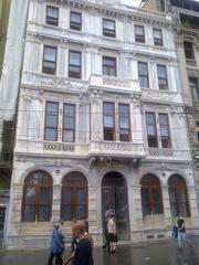 Entrance of Galatasaray Museum with historic stone archway in Istanbul