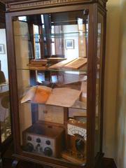 Exhibit showcasing historical artifacts at the Galatasaray Museum Lycee de Galatasaray section