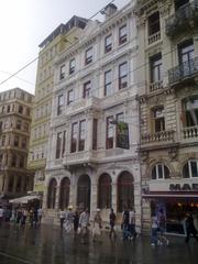 Exterior view of Galatasaray Museum with historic architecture and greenery