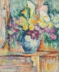 Colorful artwork of flowers by Lucie Cousturier, 1937