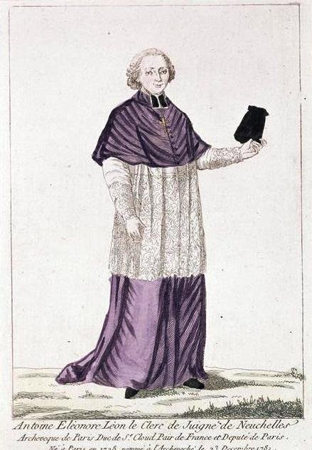 Portrait of Antoine Eléonore Léon Leclerc de Juigné, Archbishop of Paris and Deputy of Paris to the Estates-General
