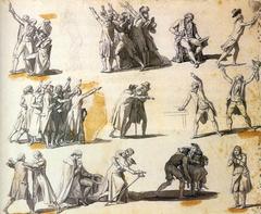 Jacques-Louis David painting Deputies swearing oaths