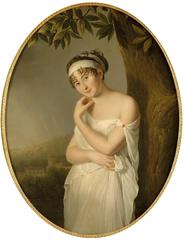 Portrait of Juliette Récamier, a French writer and renowned intellectual salon hostess