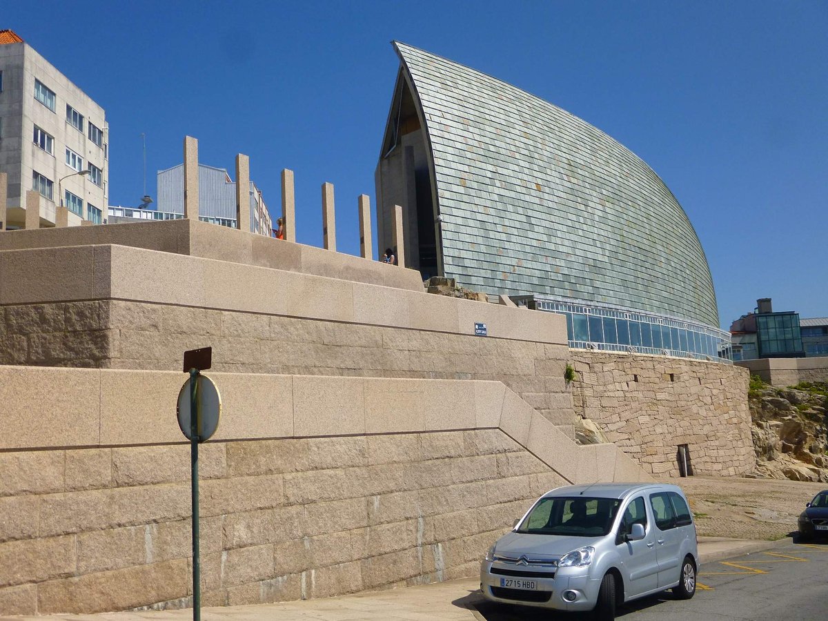Domus Science Museum in A Coruña showing modern architectural exterior