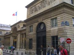 Main entrance of the French Legion of Honor headquarters with grand architectural features