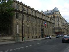Entrance to French Legion of Honor headquarters from Solferino street Paris