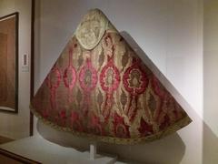 15th century chape or pluvial with Italian velvet and embroidery from France, England or Flanders