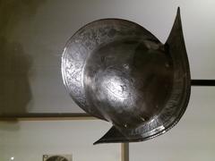 Engraved steel Morion helmet from 17th century France