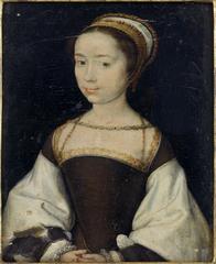 Portrait of a young unknown woman by Corneille de Lyon, circa 1536