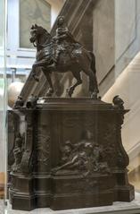 Bronze equestrian monument reduction at Place Bellecour by Nicolas Delacolonge