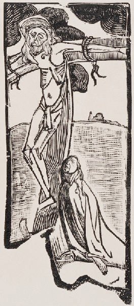 Emile Bernard's painting La Crucifixion depicting the crucifixion of Jesus Christ
