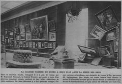Damage to the Musée des Beaux-Arts in Reims caused by German bombing during World War II