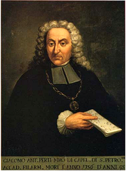 Portrait of Giacomo Antonio Perti Italian composer 1661-1756
