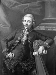 Portrait of German composer and harpist Philip Joseph Hinner