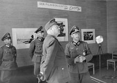 Quisling visiting German propaganda exhibition War and Correspondent in Oslo 1944