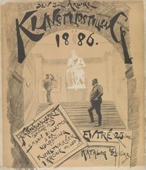 Andreas Bloch artwork from the 3rd Annual Art Exhibition 1886