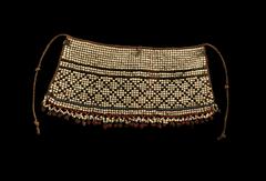 Traditional Amazonian belt from the Caribe region with pearls and cotton