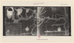 Historical map of the lower course of the Missouri River with Fort Orleans and surrounding Native American villages