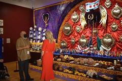 Jill Biden visiting National Museum of Mexican Art in Chicago with a group during the afternoon
