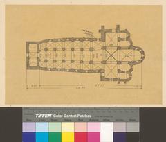 Floor plan of the Notre-Dame monastery church in Payerne
