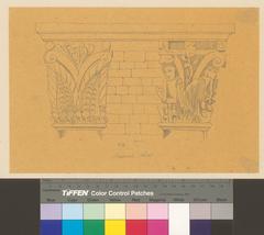Double capital in the main apse of the Notre-Dame Abbey church in Payerne