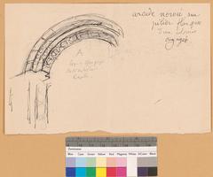 A detailed section of a choir arch in the Notre-Dame monastery church at the Benedictine Abbey in Payerne