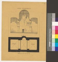 Cross-sectional architectural plan of Zürich Central Library