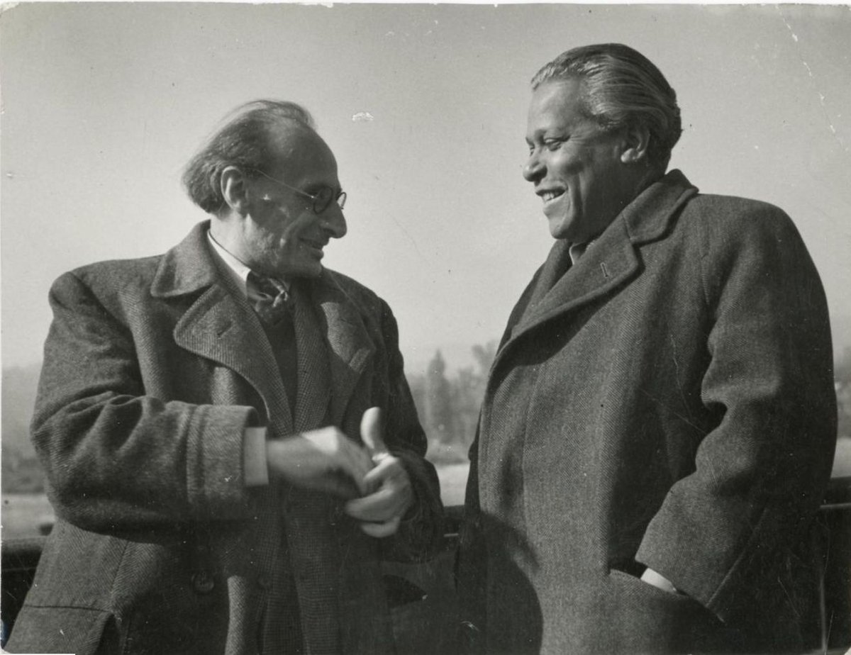 Portrait of Gáspár Endre and Nicolás Guillén