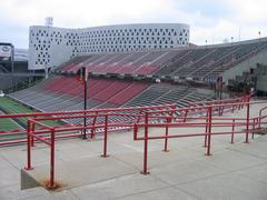 University of Cincinnati Nippert Stadium football field with stadium seating