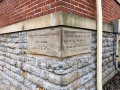 Cornerstone of Cincinnati Observatory in Hyde Park, Cincinnati, Ohio