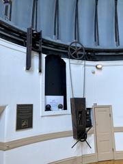 Interior view of the Equatorial Room with telescope at Cincinnati Observatory in Hyde Park, Cincinnati, OH