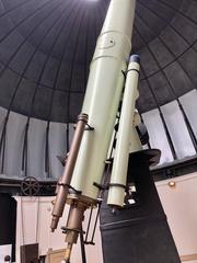 Equatorial Room interior with historic telescope at Cincinnati Observatory in Hyde Park, Cincinnati, Ohio