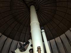 Interior view of the Equatorial Room at Cincinnati Observatory with large equatorial telescope