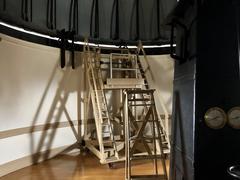 Equatorial Room interior with large telescope at Cincinnati Observatory in Hyde Park Cincinnati OH