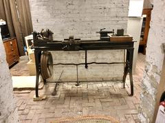 Antique scientific instruments and relics in the basement of Cincinnati Observatory in Hyde Park, Cincinnati, Ohio