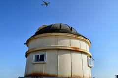 King's Observatory dome in Kew with blue sky