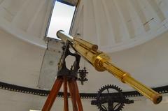 King's Observatory dome with telescope at Kew
