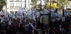 La Cámpora column marching on March 24, 2013
