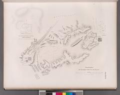 Map of the pyramid fields at Abu Roash archaeological site