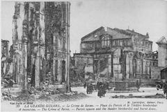 Old view of Luçon Theatre in France