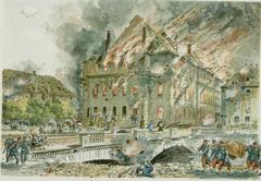 Fire at Municipal Theatre of Strasbourg on September 10, 1870