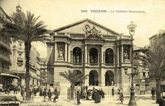 Front view of Toulon Municipal Theatre building in Toulon, France