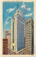 The Penobscot Building, historic commercial skyscraper in downtown Detroit, Michigan