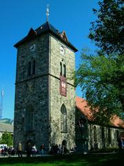 Our Lady's Church in Trondheim, Norway from northwest view