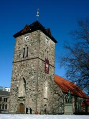 Our Lady's Church in Trondheim Norway winter view from southwest