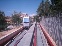 Electric carriage of Perugia minimetro during operation
