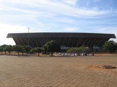 Aerial view of Mané Garrincha Stadium in Brasília, Brazil
